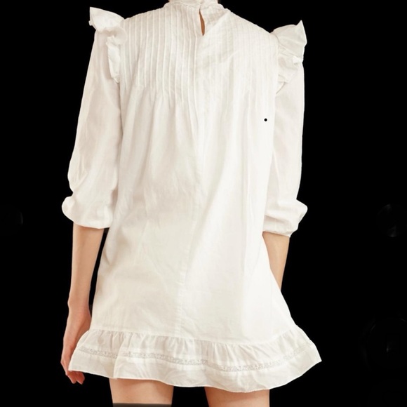 Reformation White Cotton Dress, Sz 8 - Picture 2 of 10